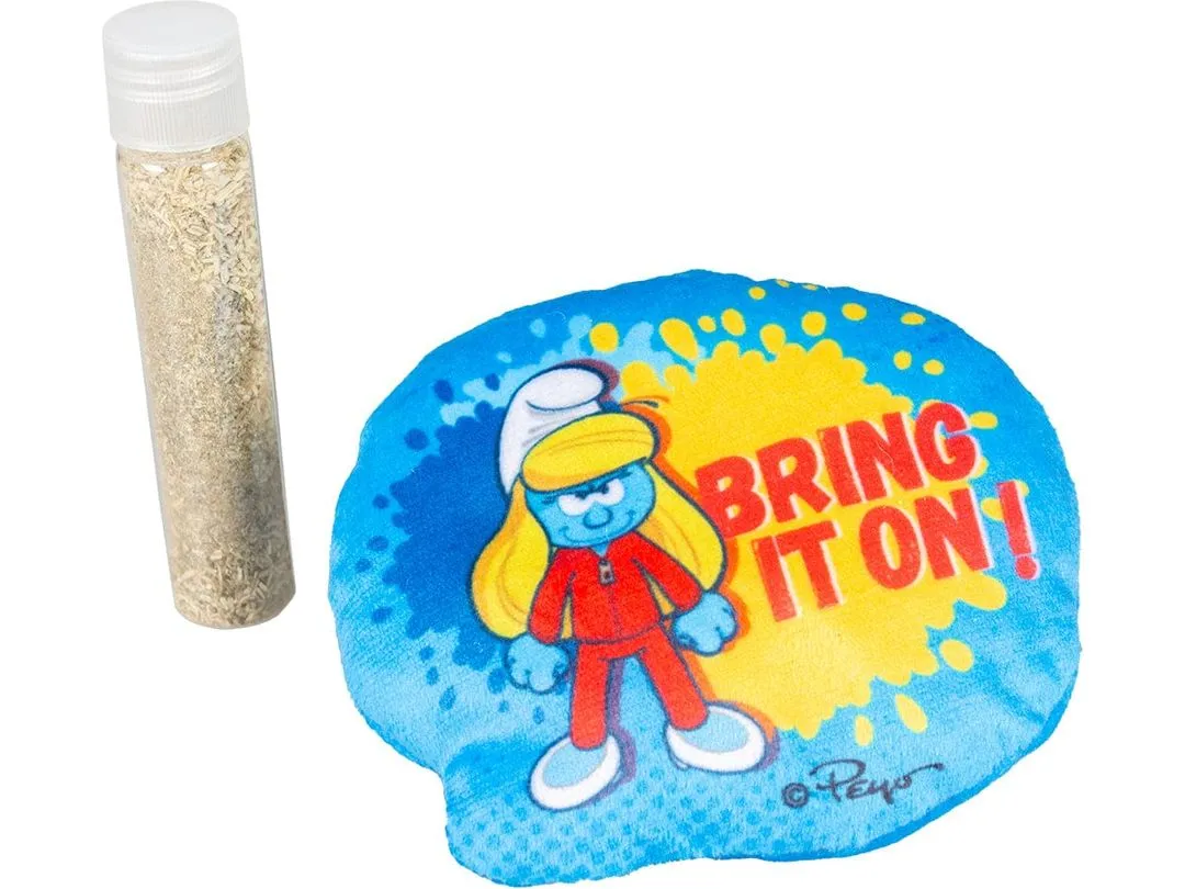Smurfette catnip toy 11x2x9cm blue