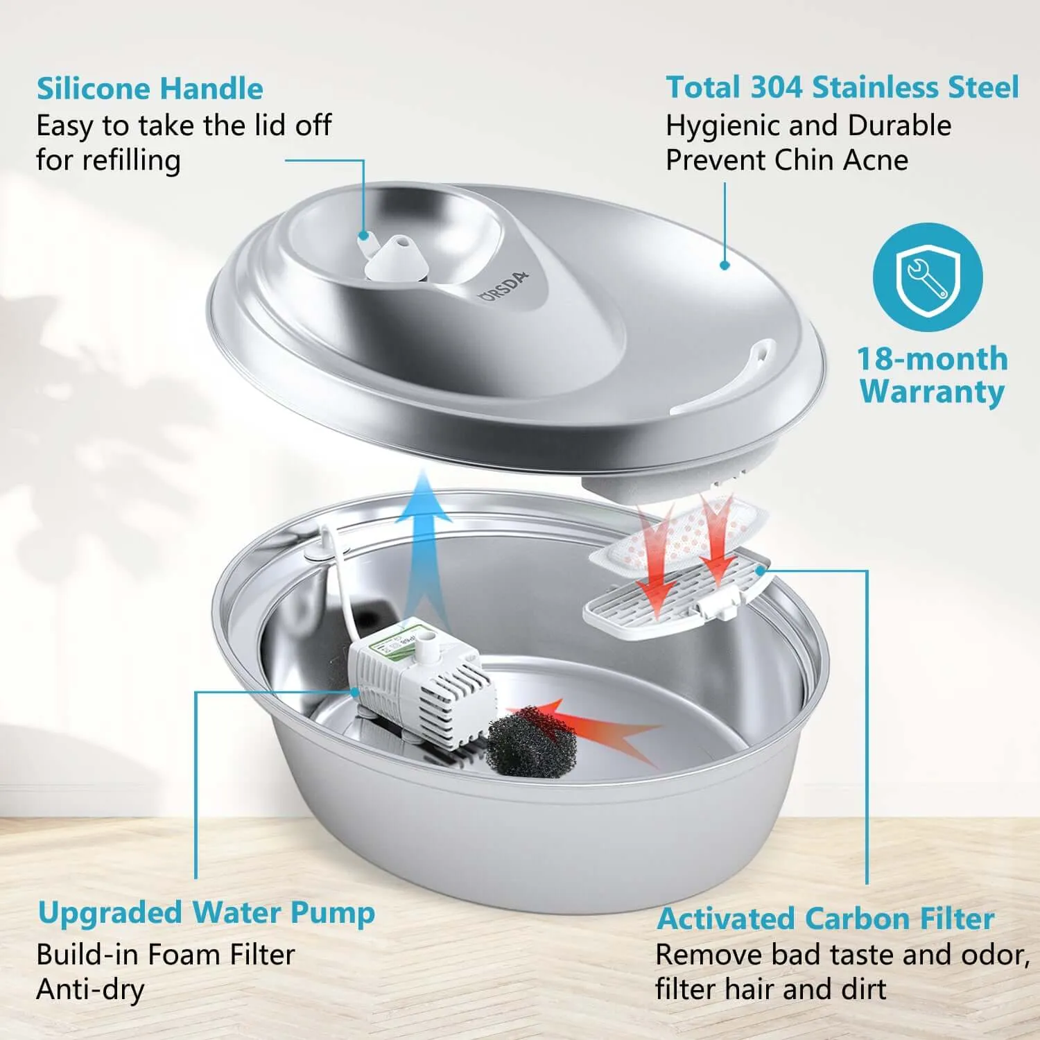 Stainless Steel Water Fountain