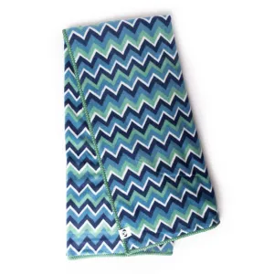 The Floofy Fleece Dog Blanket | Green Stripe
