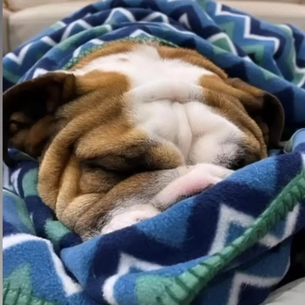 The Floofy Fleece Dog Blanket | Green Stripe