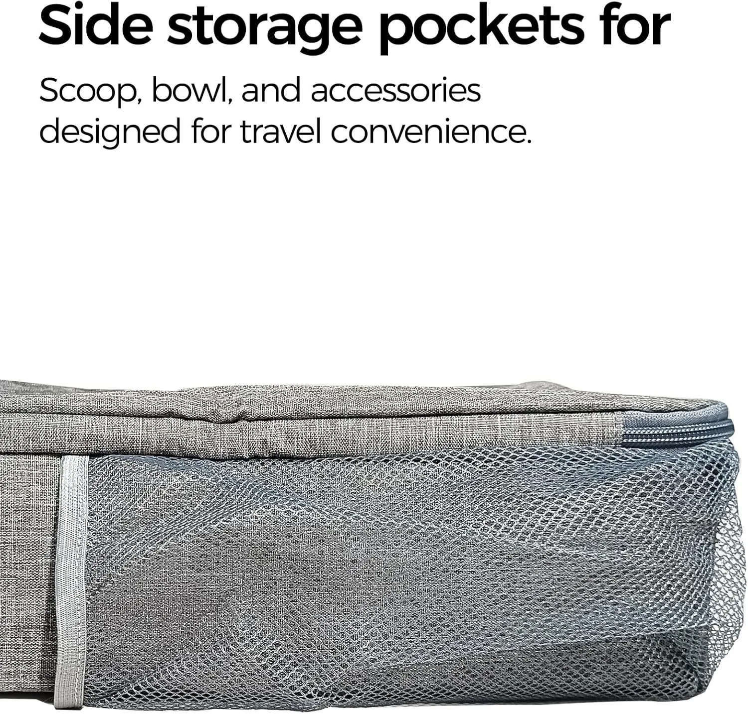 Travel Litter Box for Cats, Leak-Proof, Odor Control, Easy Cleaning, Portable Collapsible with Lid, Grey, L