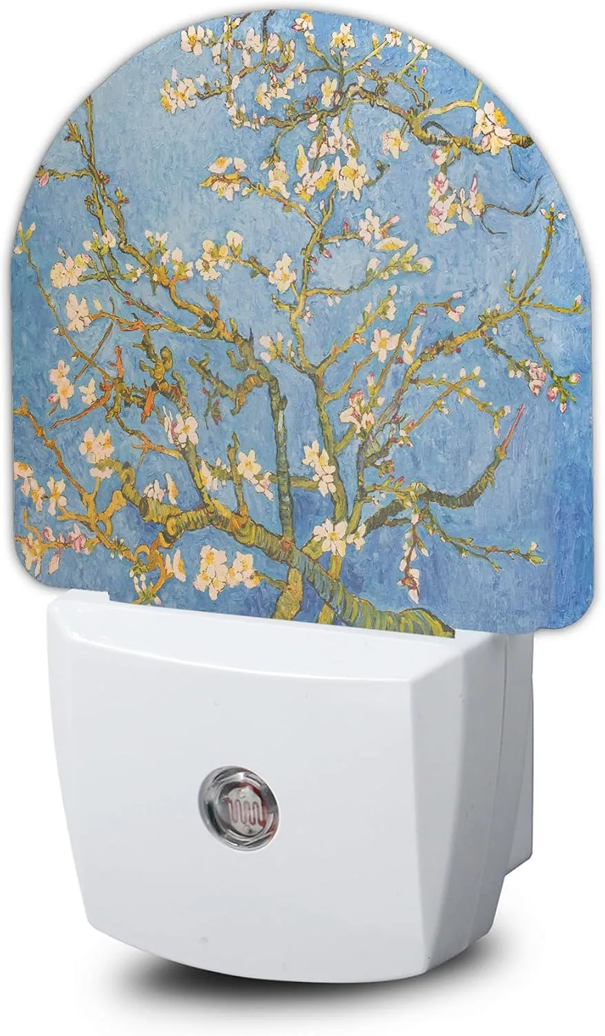 Van Gogh Almond Blossom Night Light, Dusk to Dawn Sensor Night Lights for Bedroom Bathroom Kitchen Hallway Stairs Hallway, Plug into Wall Nightlights