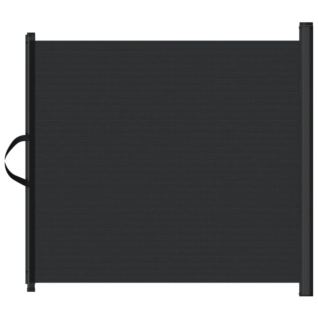 vidaXL Retractable Pet Gate Black 102.5x125 cm