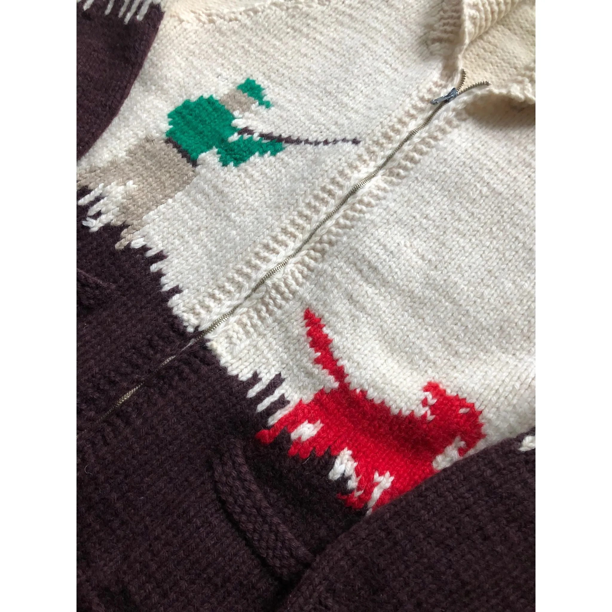 Vintage Cowichan Pheasant Hunter Sweater