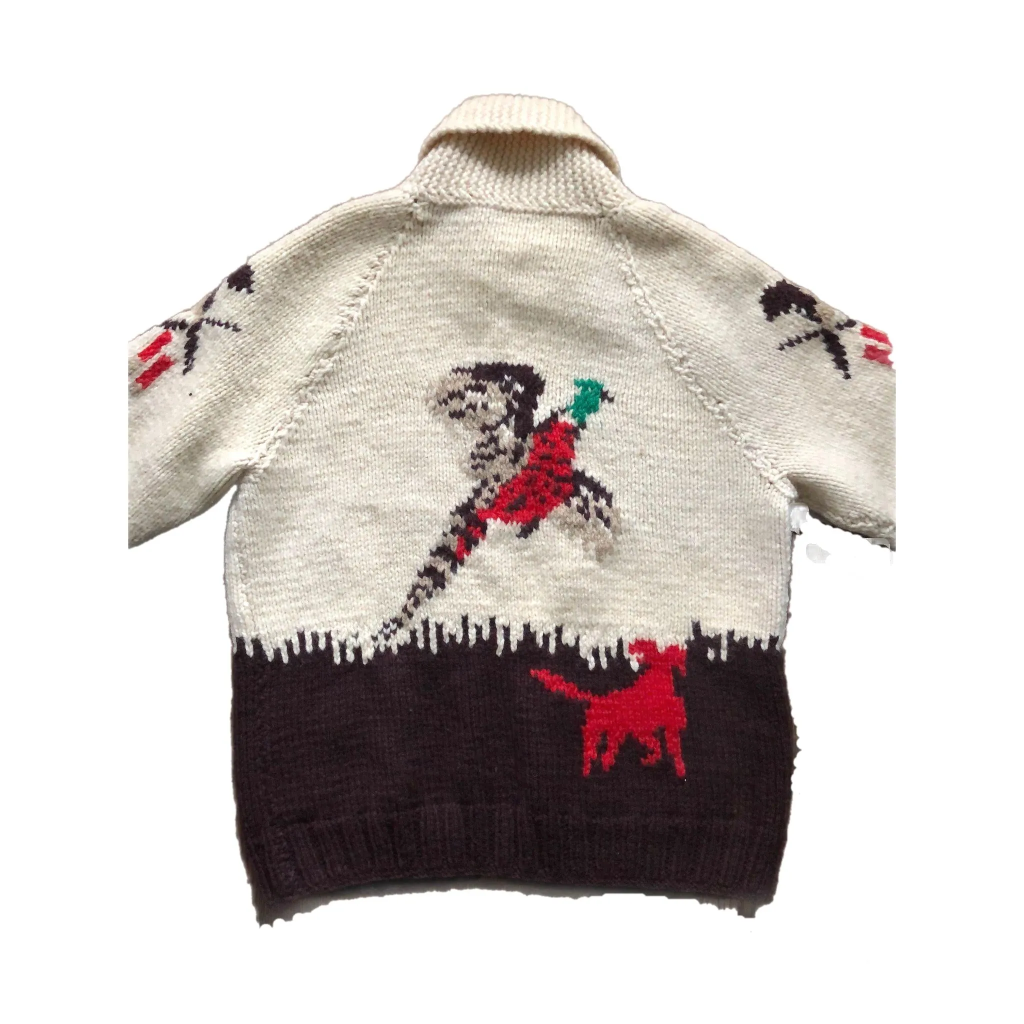 Vintage Cowichan Pheasant Hunter Sweater