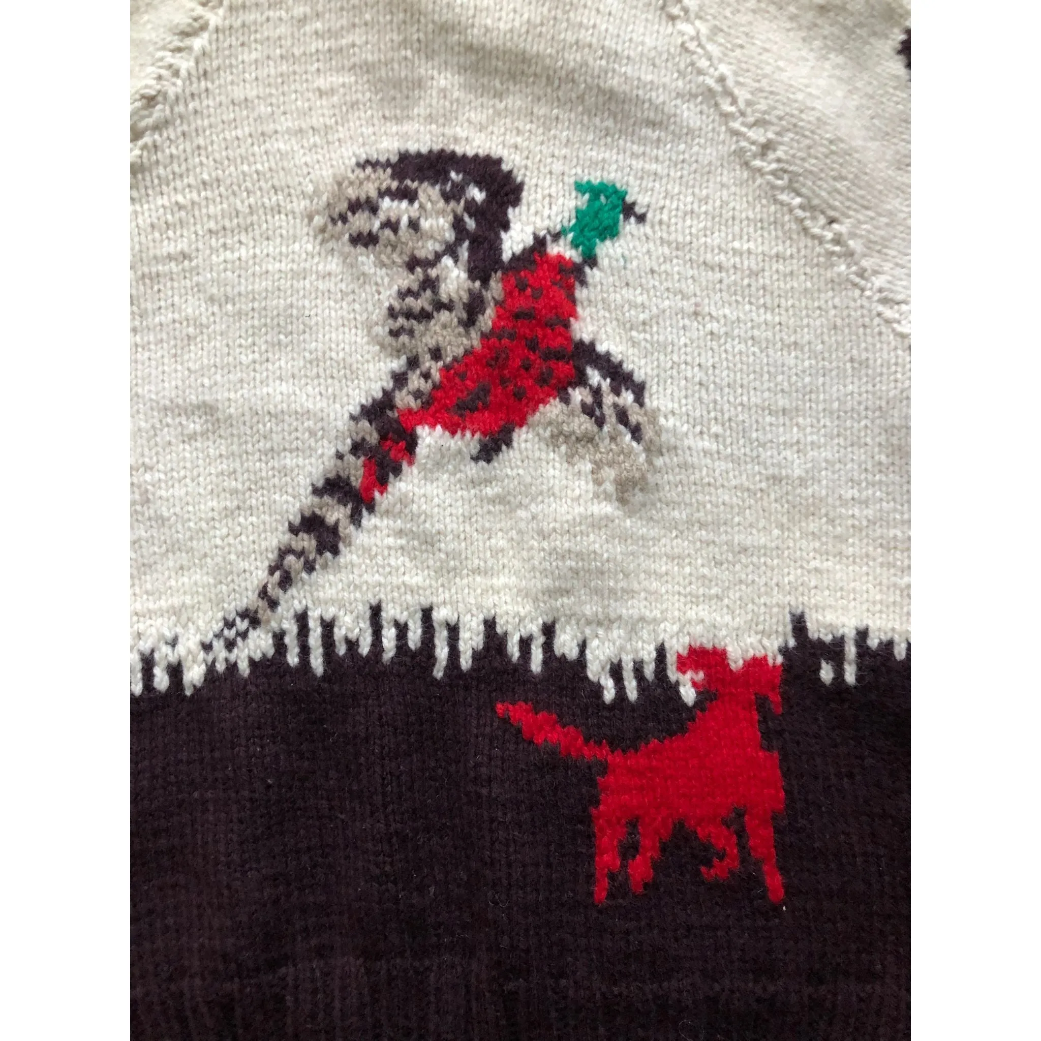 Vintage Cowichan Pheasant Hunter Sweater