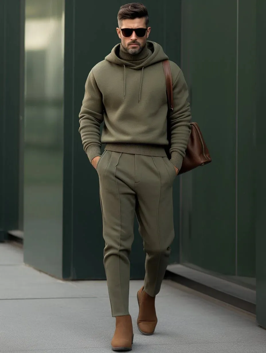Winter Men's Luxury Thick Hoodie Sweater