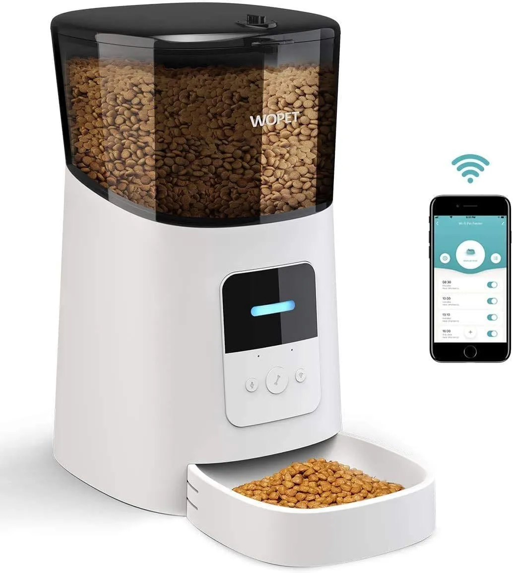 WOPET Automatic Pet Feeder: Keep Your Pets Fed & Happy, Even When You're Away!