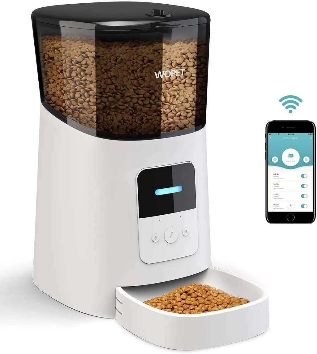 WOPET Automatic Pet Feeder: Keep Your Pets Fed & Happy, Even When You're Away!
