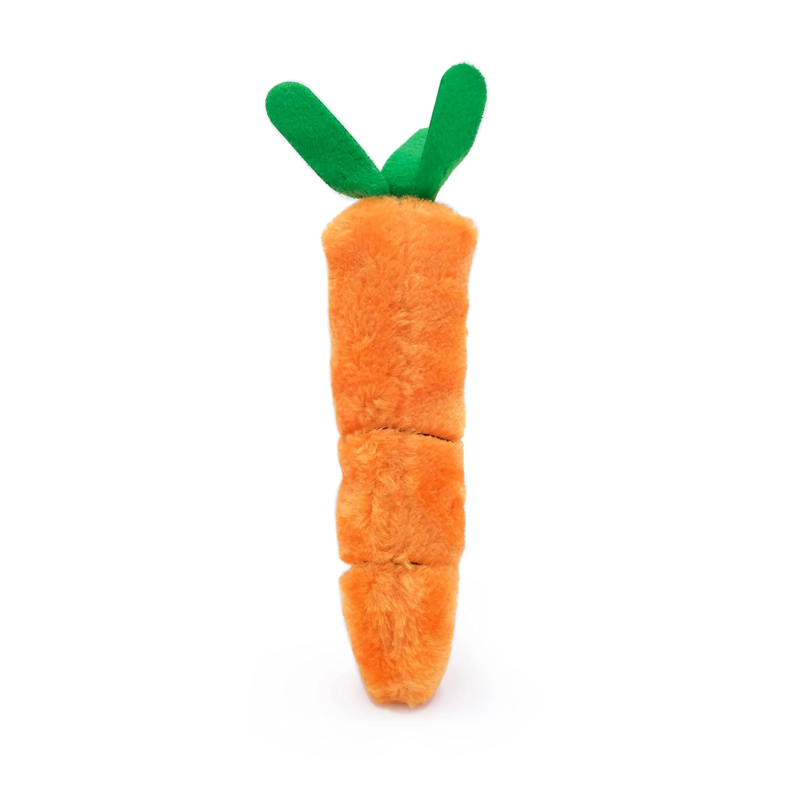 Zippy Paws Kickerz Carrot Plush Catnip Cat Toy - Small