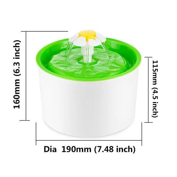 Zuala™ Cat Water Fountain Dispenser BPA Free (5 Pcs Set)